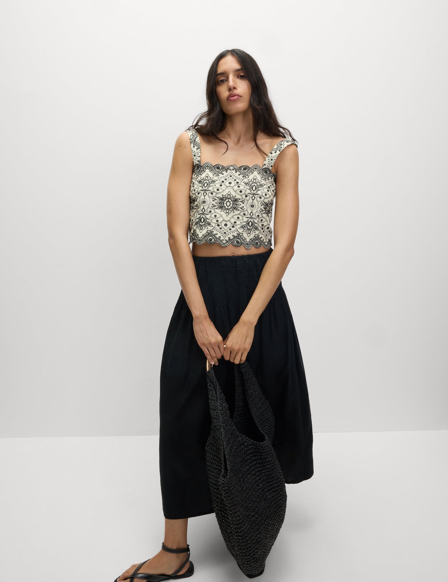 Pamuklu Slim Fit Crop Top