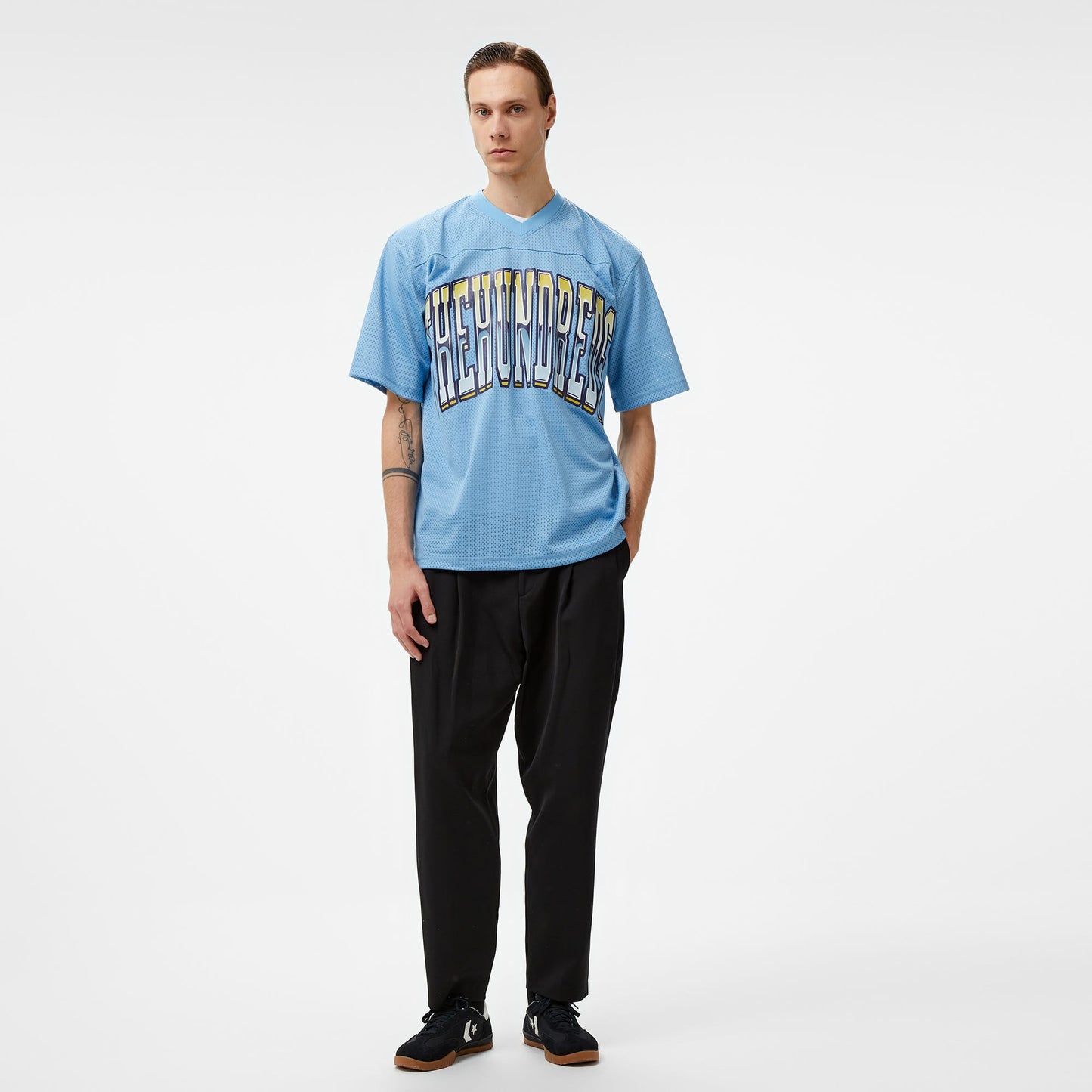The Hundreds Division Football Jersey Erkek Mavi T-shirt