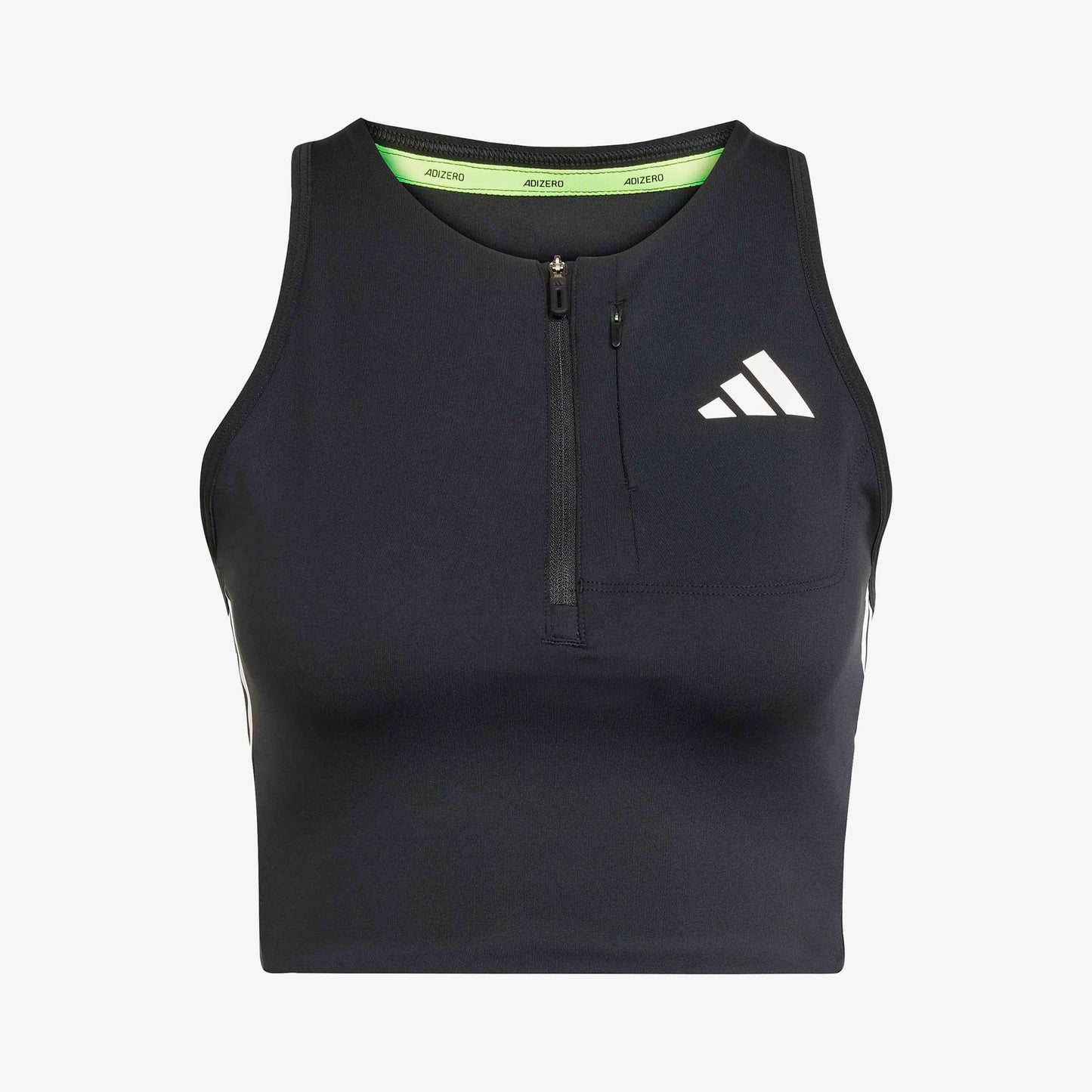 Adidas Adizero Crop Kadın Siyah Kısa Kollu Atlet