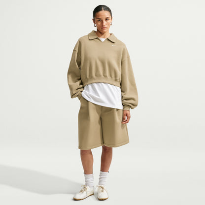 Nike Studio Fleece Kadın Krem Eşofman Üstü