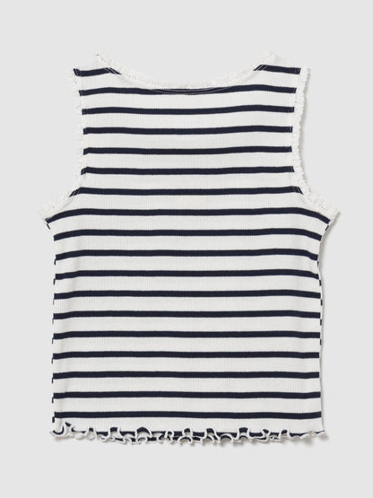 Lacivert Mix & Match Grafik Logo Fitilli Kolsuz T-shirt