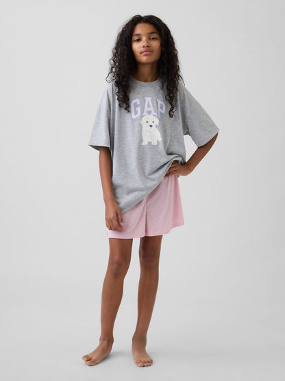 Pembe Recycled Pointelle Pijama Şort