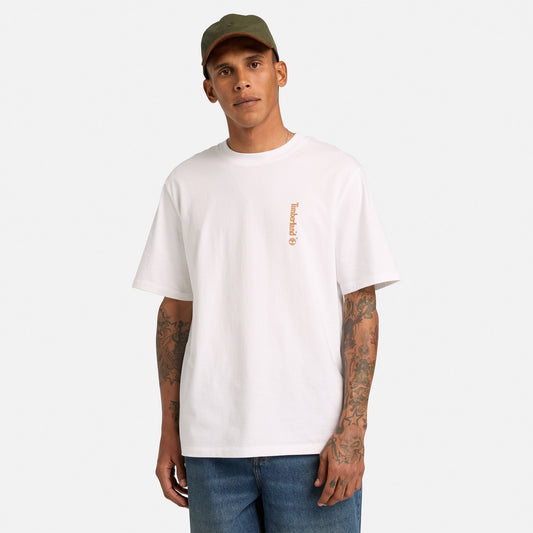 Timberland Short Sleeve ''oval Logo'' Graphic Erkek Siyah T-shirt