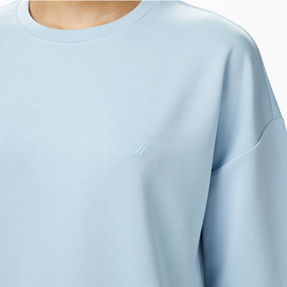 Nautica Kadın Mavi Slim Fit T-shirt