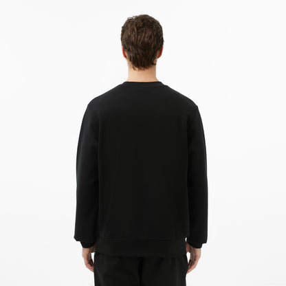Lacoste Erkek Classic Fit Bisiklet Yaka Siyah Sweatshirt
