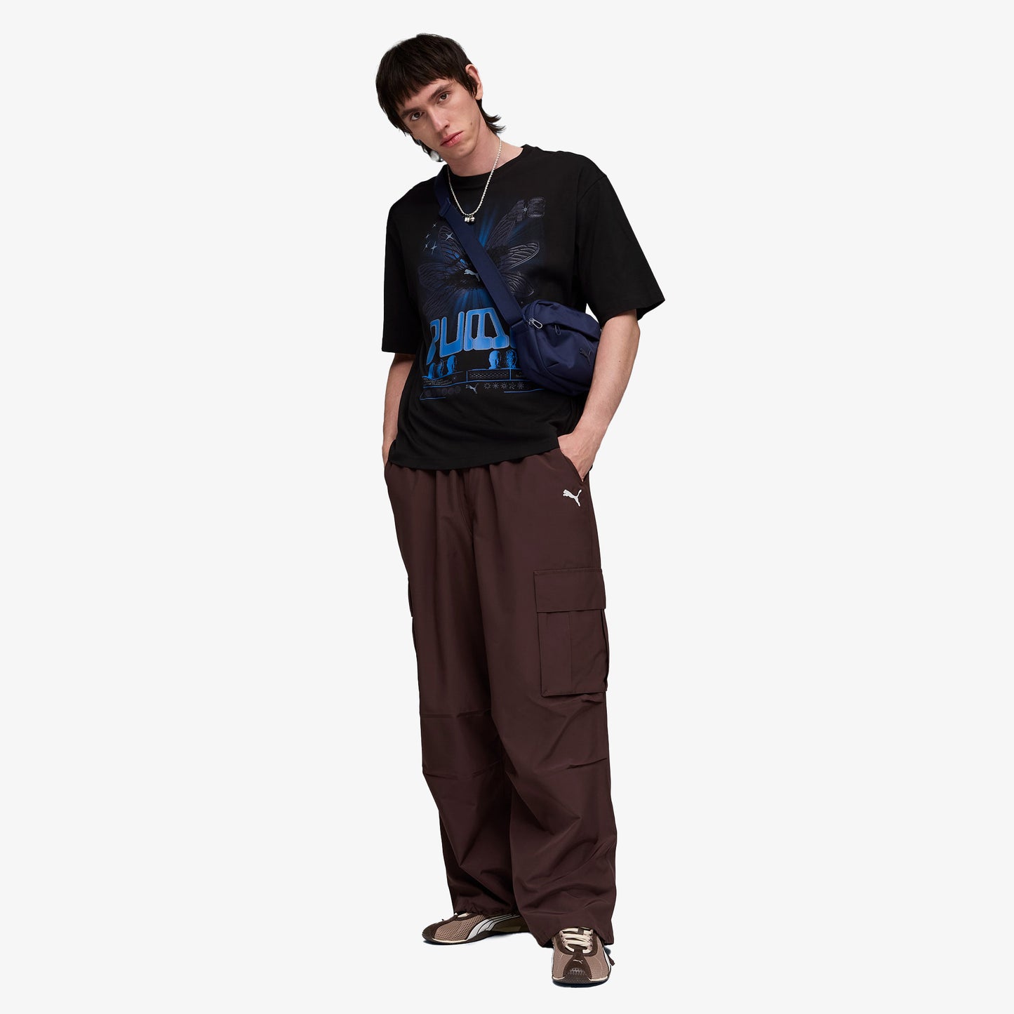 Puma Graphic Erkek Siyah T-shirt