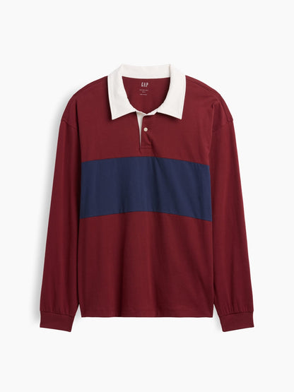 Bordo Boxy Colorblock Ragby T-shirt