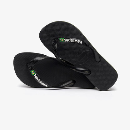 Havaianas Brasil Logo Unisex Siyah Terlik