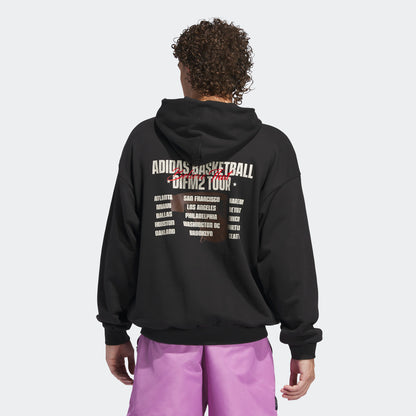 Adidas Anthony Edwards Graphic Erkek Siyah Hoodie