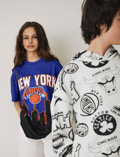 Nba Temalı New York Knicks T-shirt