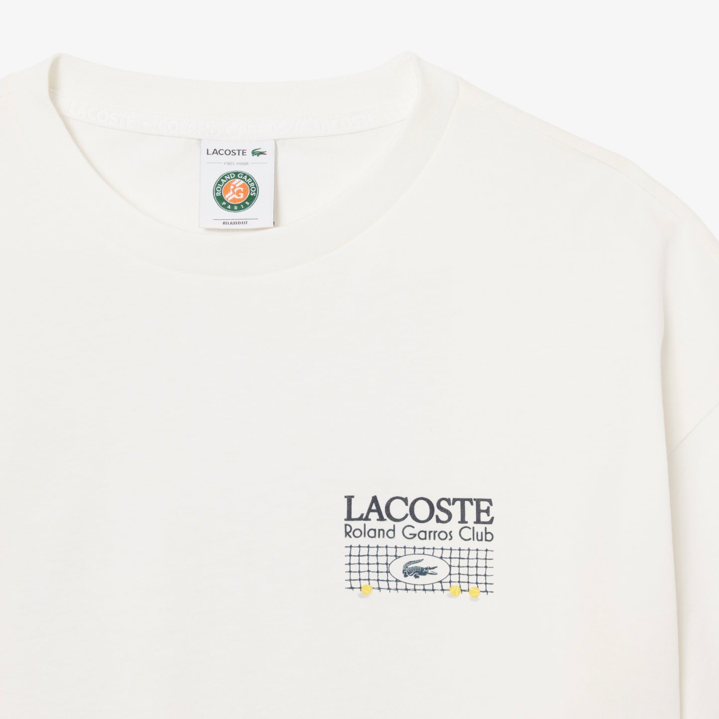 Lacoste Relaxed Fit Kadın Beyaz T-shirt