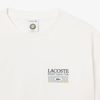 Lacoste Relaxed Fit Kadın Beyaz T-shirt