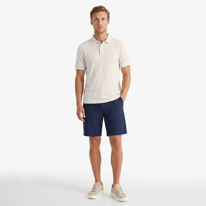 Nautica Erkek Krem Regular Fit Polo Yaka T-shirt
