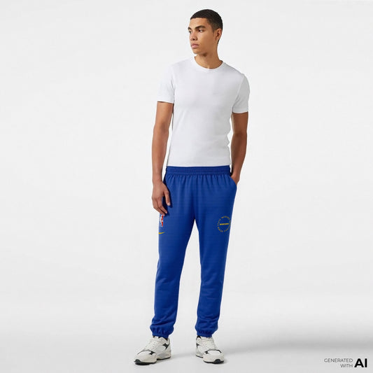Nike Nba Golden State Warriors Erkek Mavi Eşofman Altı