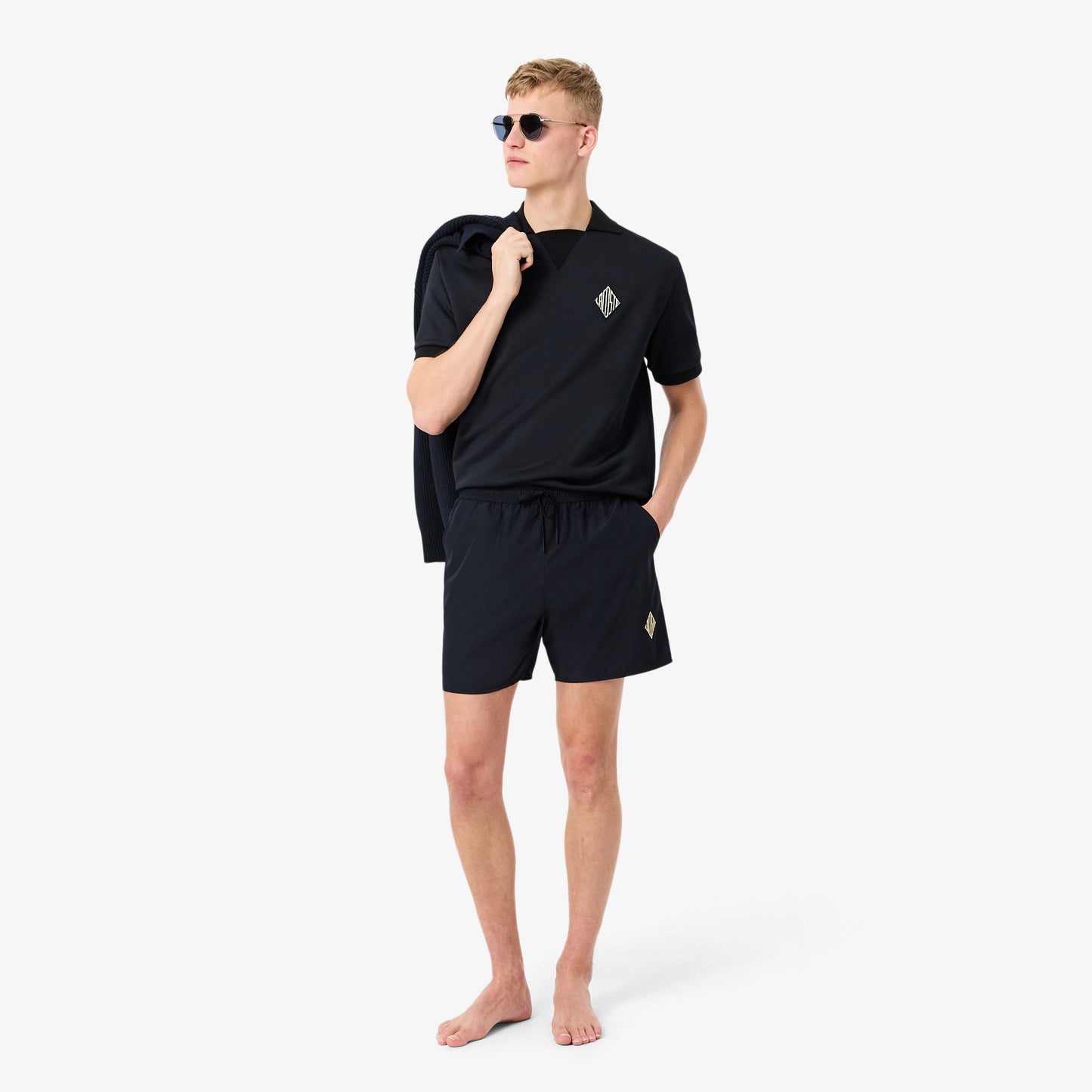 Lacoste Regular Fit Erkek Lacivert Deniz Şortu