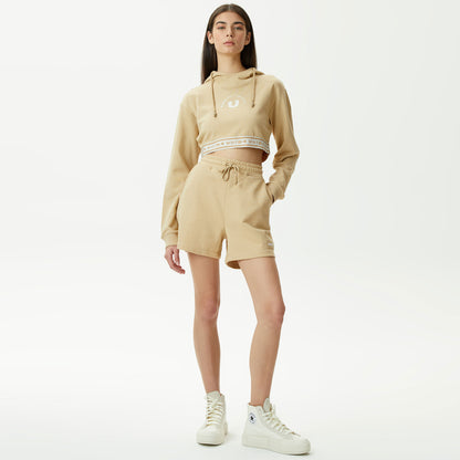 United4 Classic Kadın Krem Hoodie
