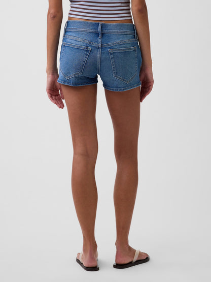 Mavi 3 Low Rise Lace-up Denim Şort