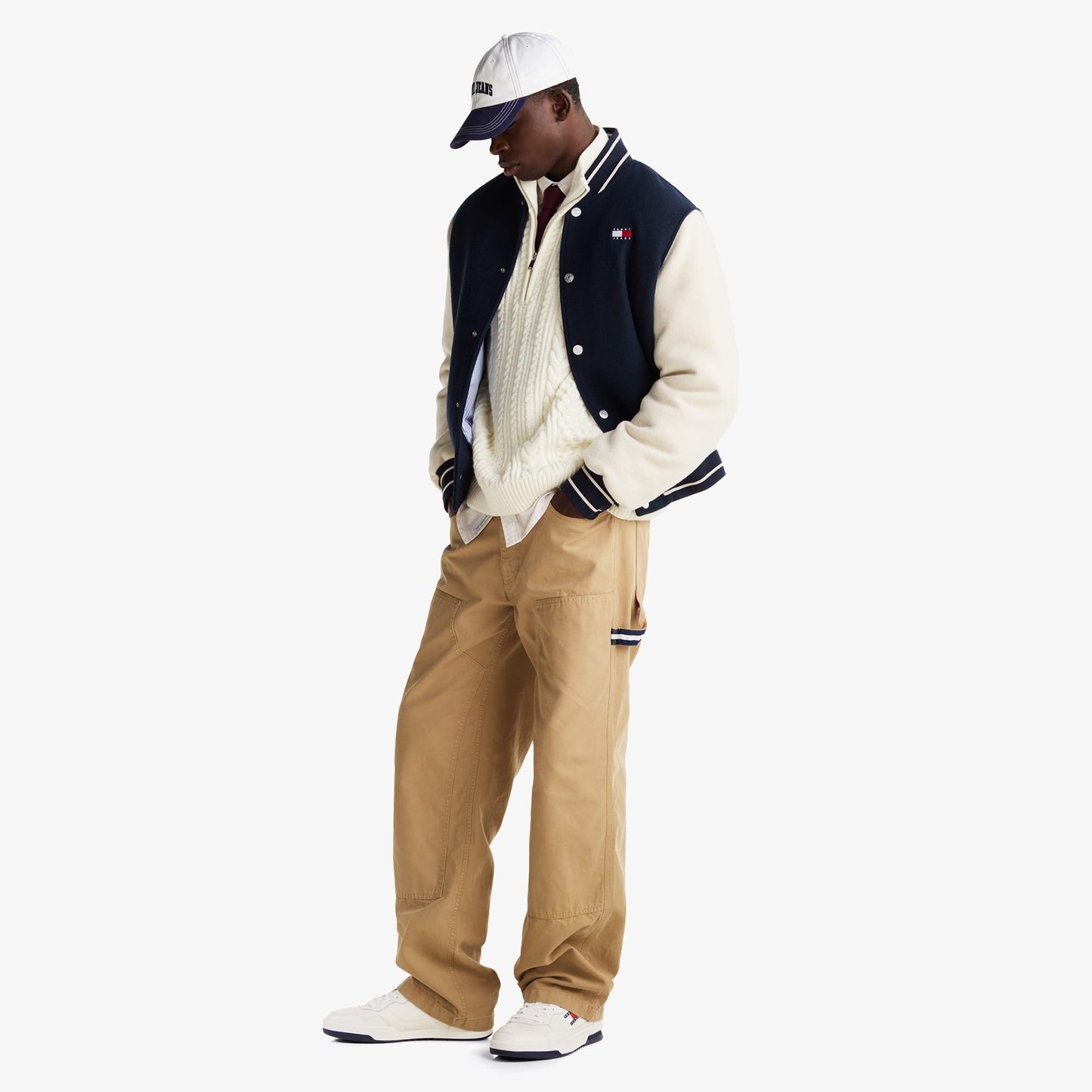 Tommy Hilfiger The Brooklyn Leather Essentials Erkek Beyaz Spor Ayakkabı