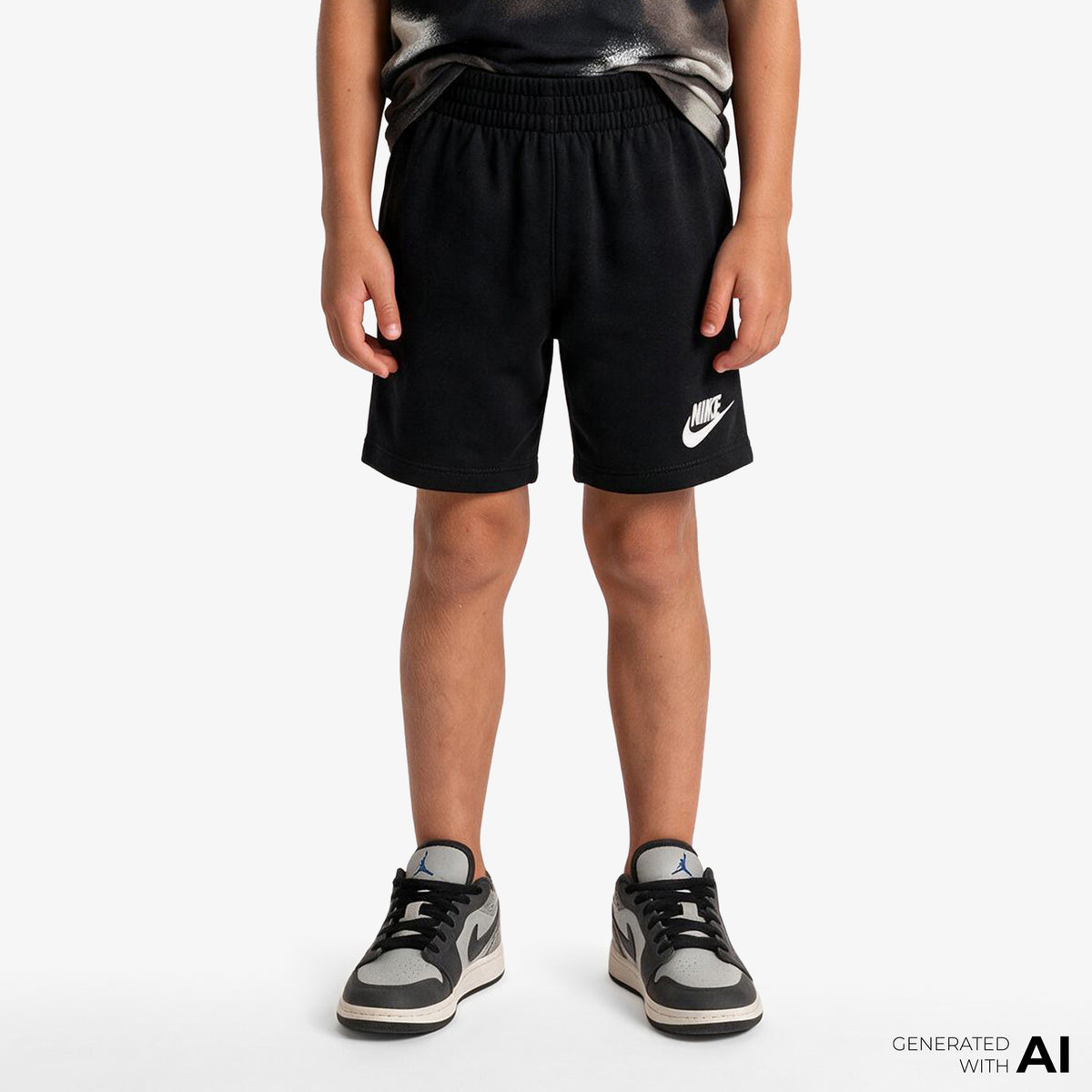 Nike Cob Mesh Çocuk Kahverengi/siyah Şort Takım