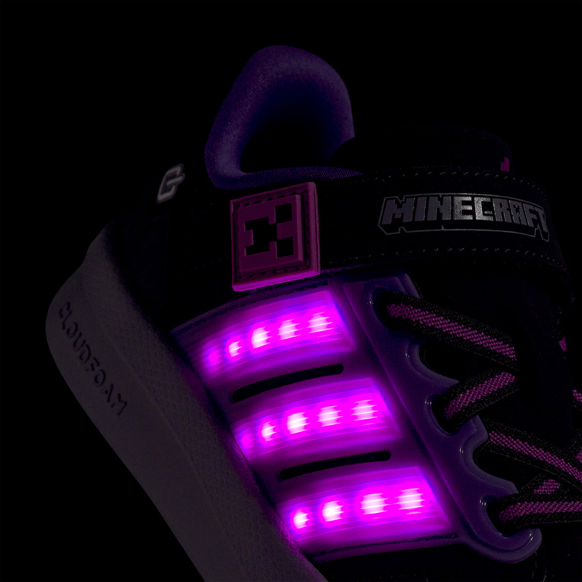 Adidas Minecraft Lightorama Elastic Lace Çocuk Siyah Spor Ayakkabı