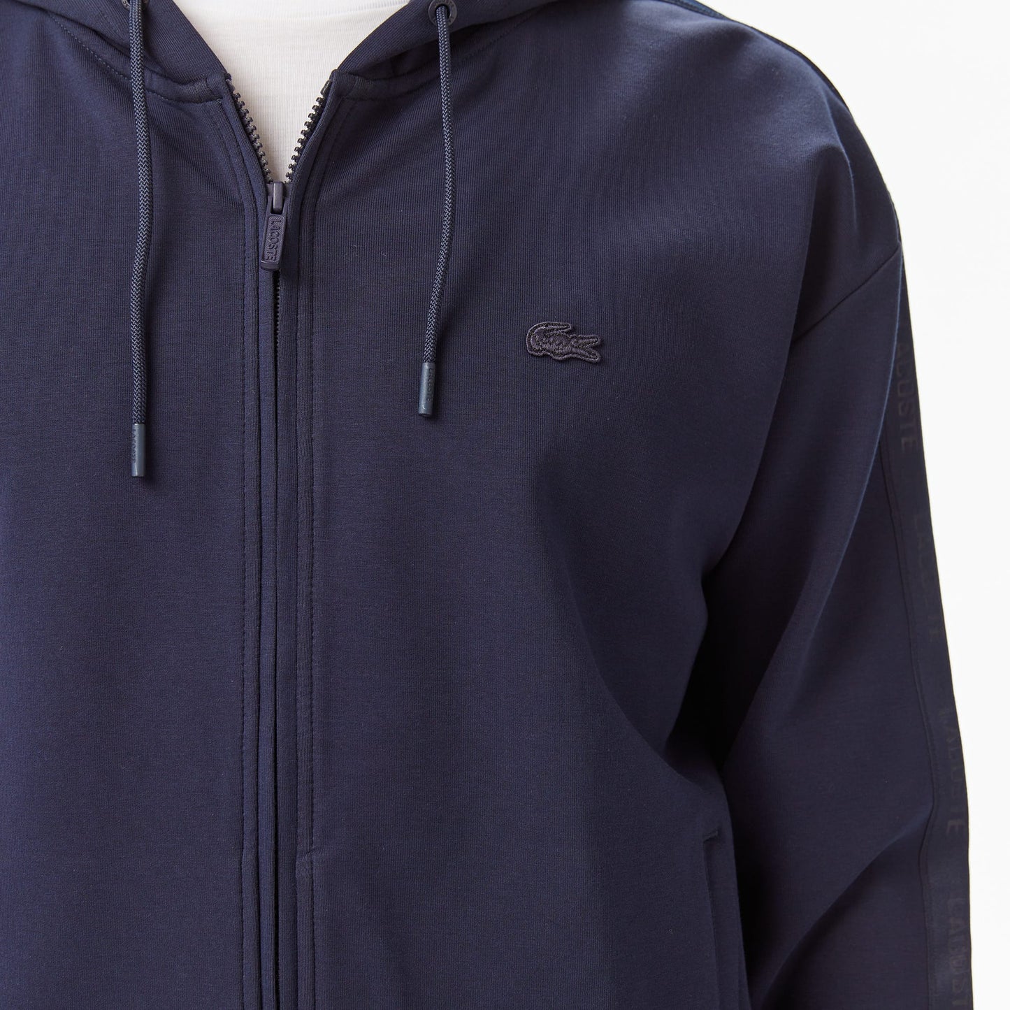 Lacoste Erkek Relaxed Fit Kapüşonlu Lacivert Sweatshirt