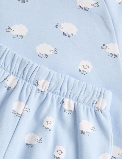 Koyun Desenli Pijama Takımı