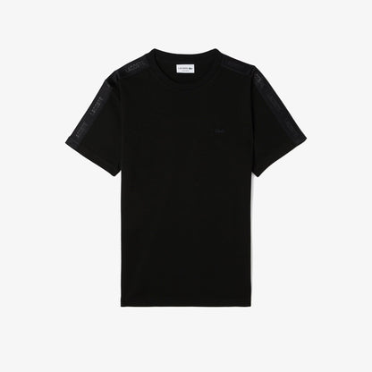Lacoste Erkek Oversize Fit Bisiklet Yaka Siyah T-shirt