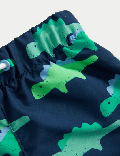 Dinazor Desenli Deniz Şortu (0-3 Yaş)