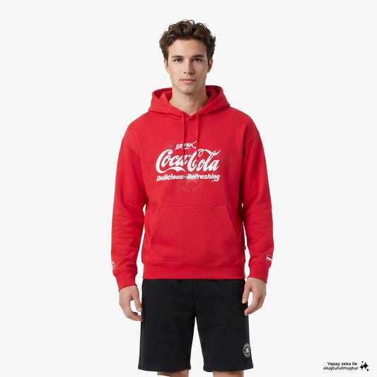 Converse X Coca-cola Erkek Kırmızı Hoodie