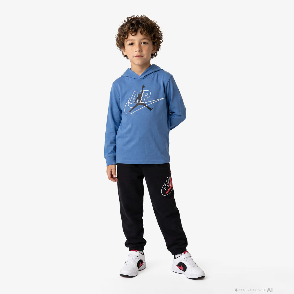 Jordan Mj Jumpman Air Fleece Çocuk Siyah Eşofman Altı