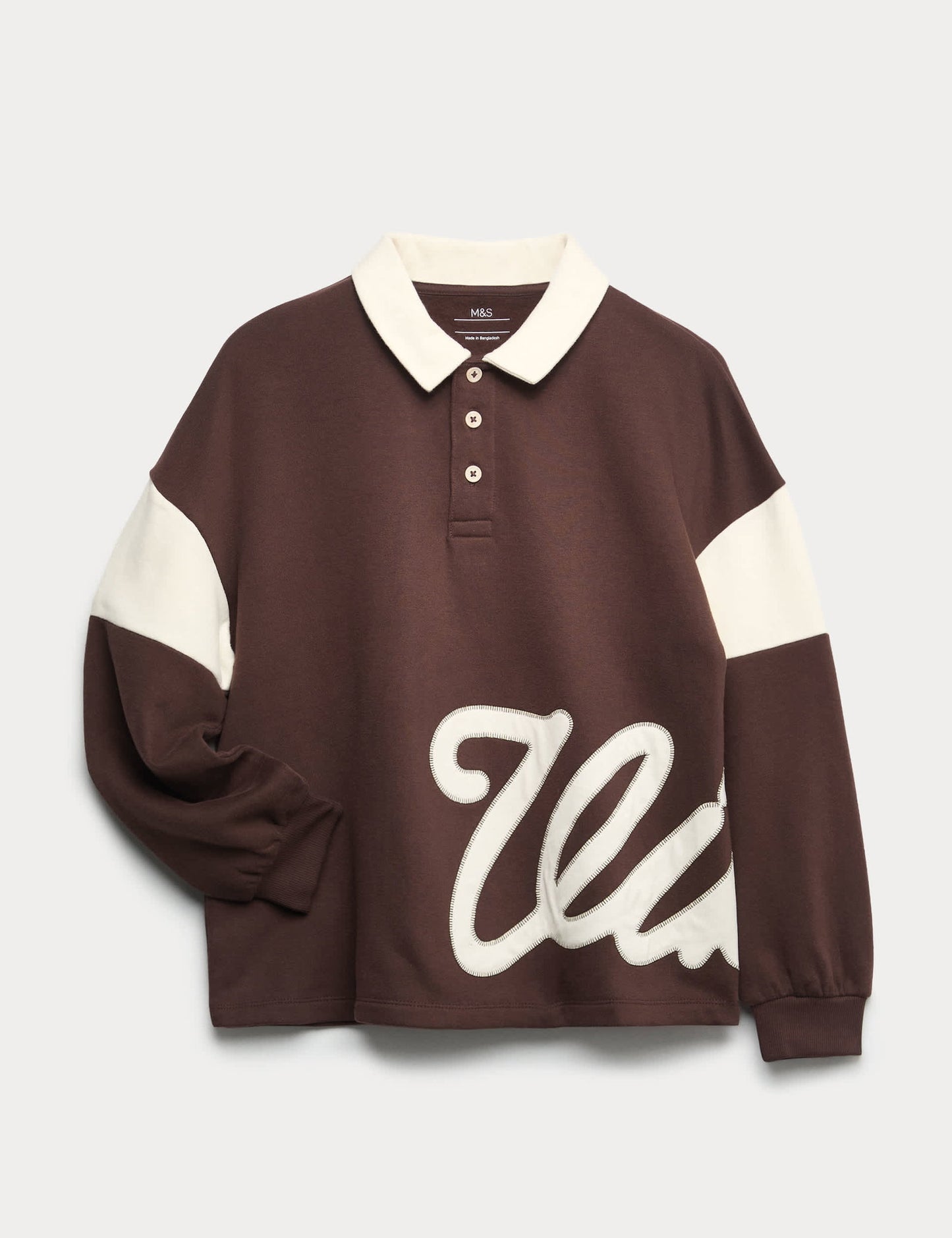 Pamuklu Rugby Sweatshirt