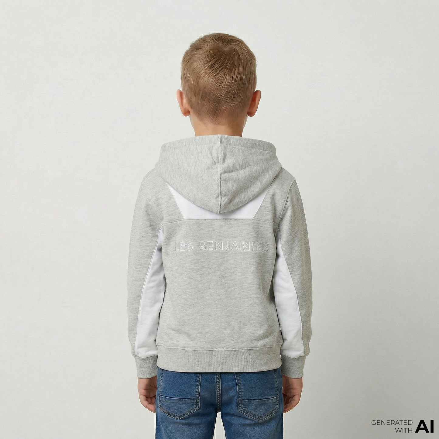 Les Benjamins 403 Çocuk Gri Hoodie