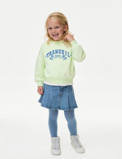 Batik Desenli Sweatshirt (2-8 Yaş)