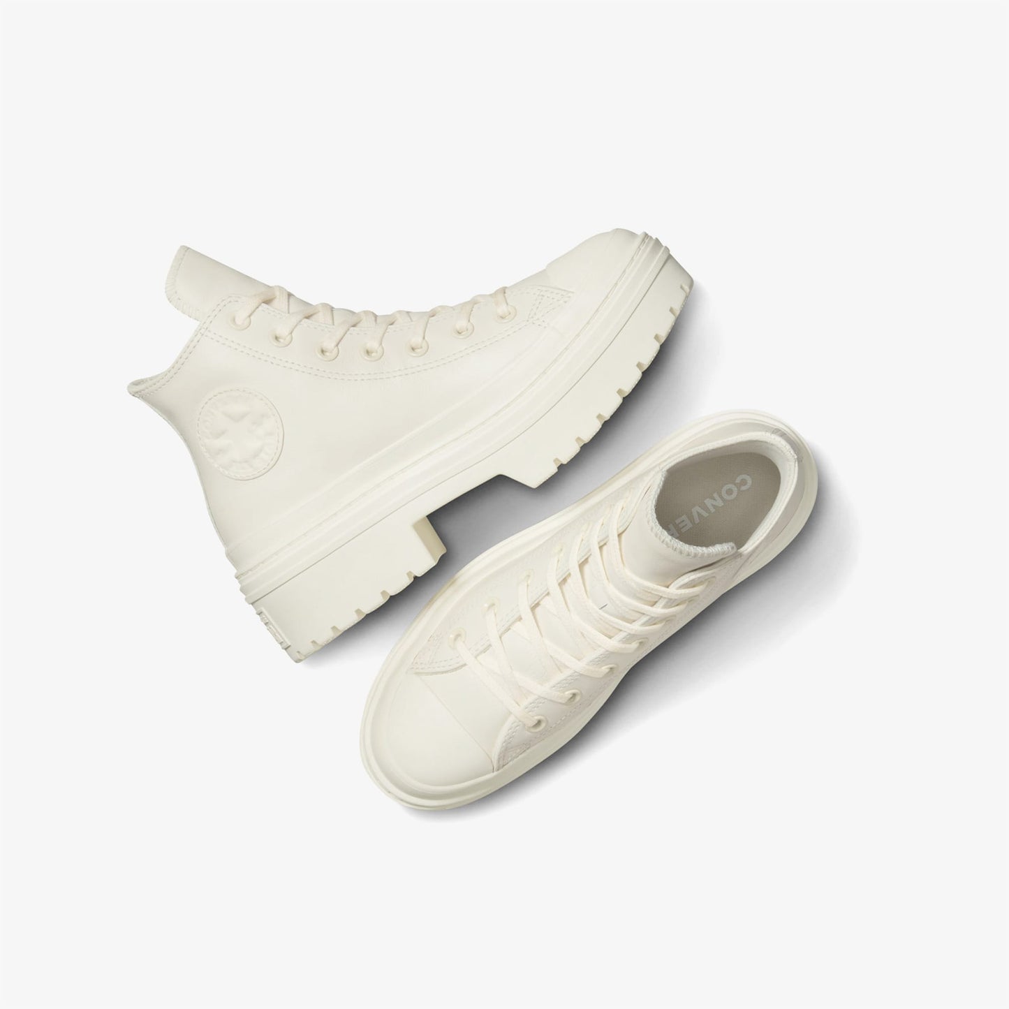 Converse Chuck Taylor All Star Lugged Heel Kadın Bej Deri Platform Sneaker