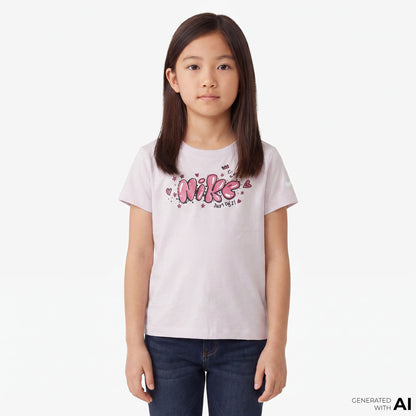 Nike Essentials Aop Ringlet Çocuk Mor T-shirt
