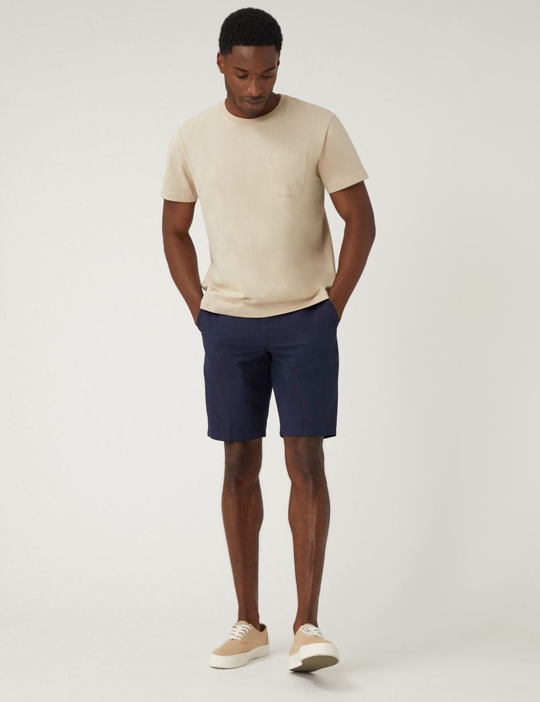 Saf Pamuklu Regular Fit Chino Şort