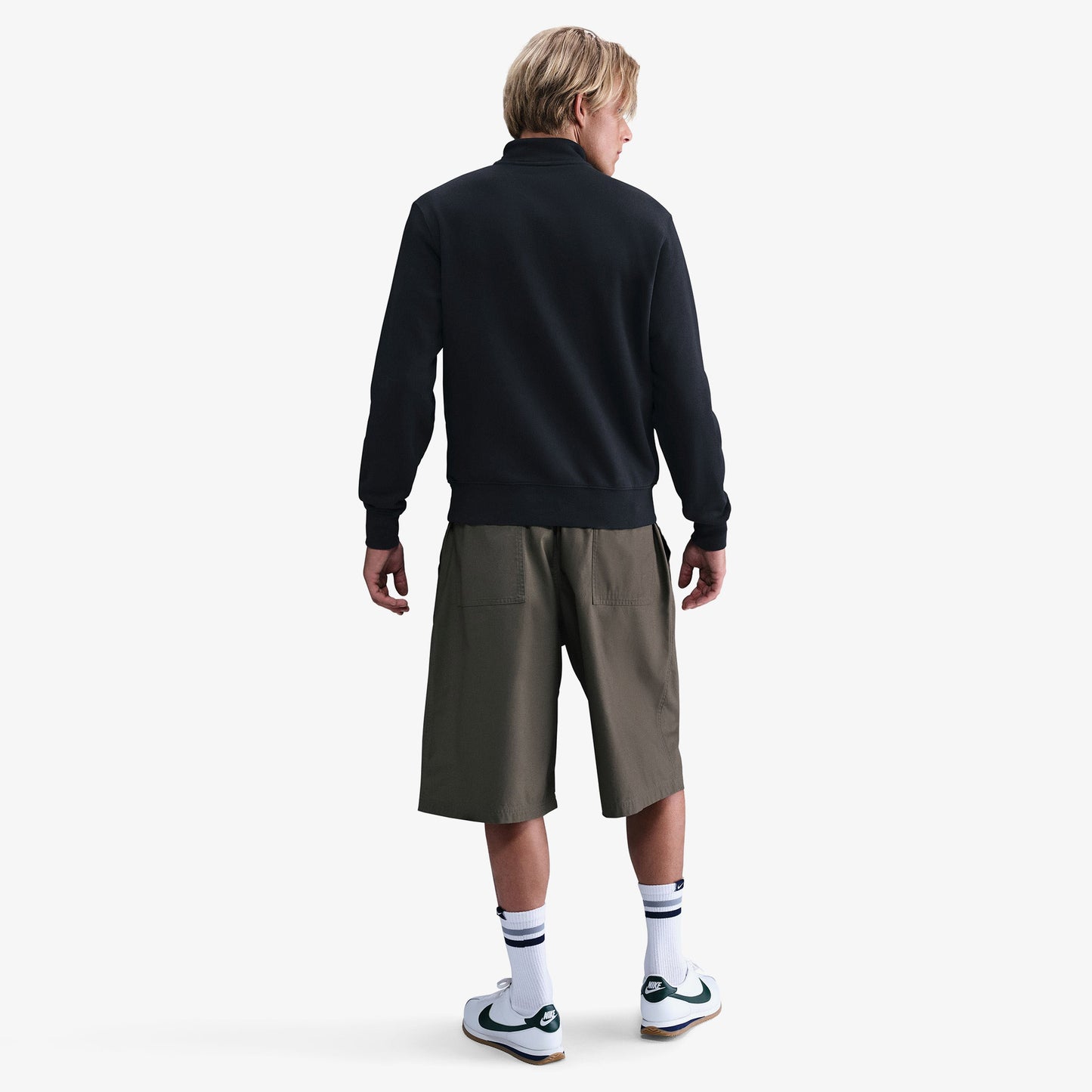 Nike Sportswear Club Fleece Top Erkek Siyah Sweatshirt