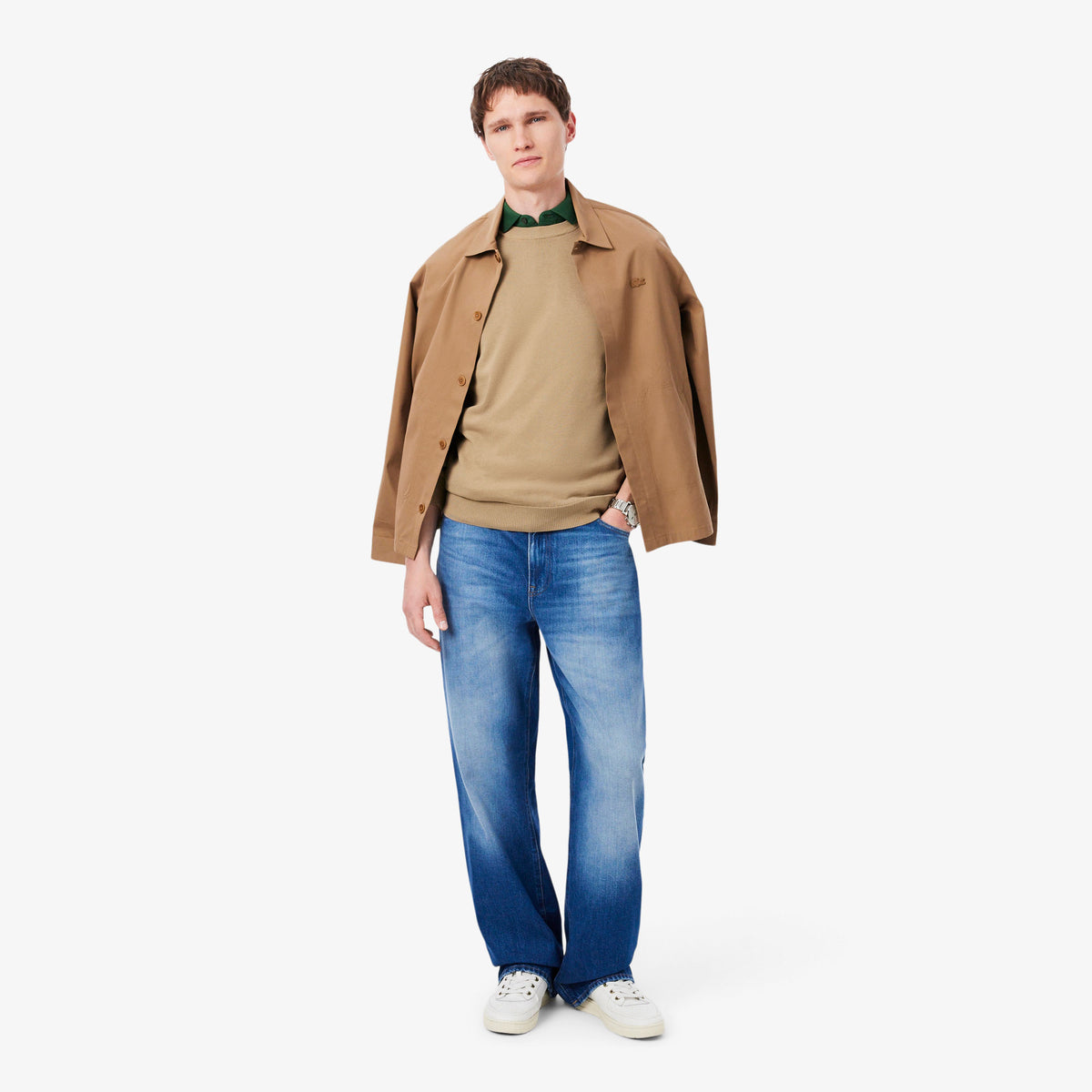 Lacoste Regular Fit Erkek Bej Kazak