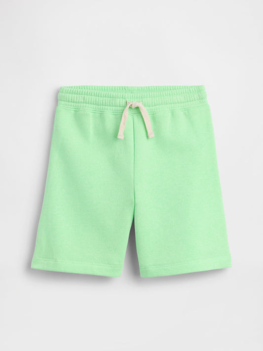 Açık Yeşil Relaxed Pull-on Fleece Şort