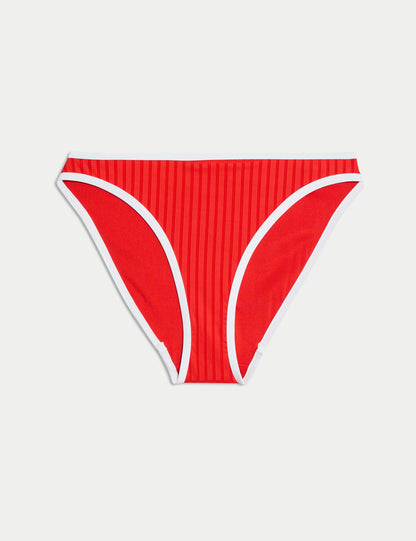 Fitilli Kenar Detaylı Yüksek Belli Bikini Altı