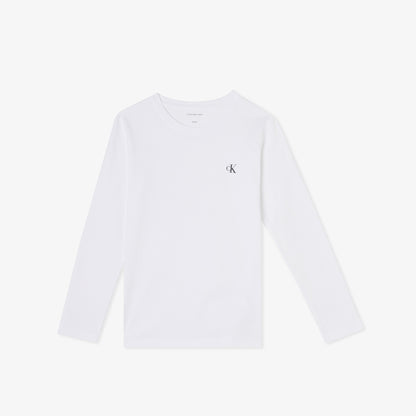 Calvin Klein 2'li Chest Mono Çocuk Siyah T-shirt