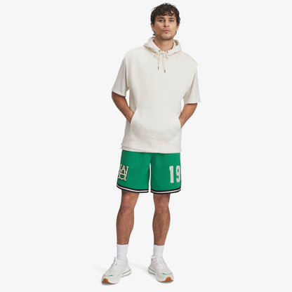 Under Armour Courtside Hoops Erkek Yeşil Basketbol Şortu