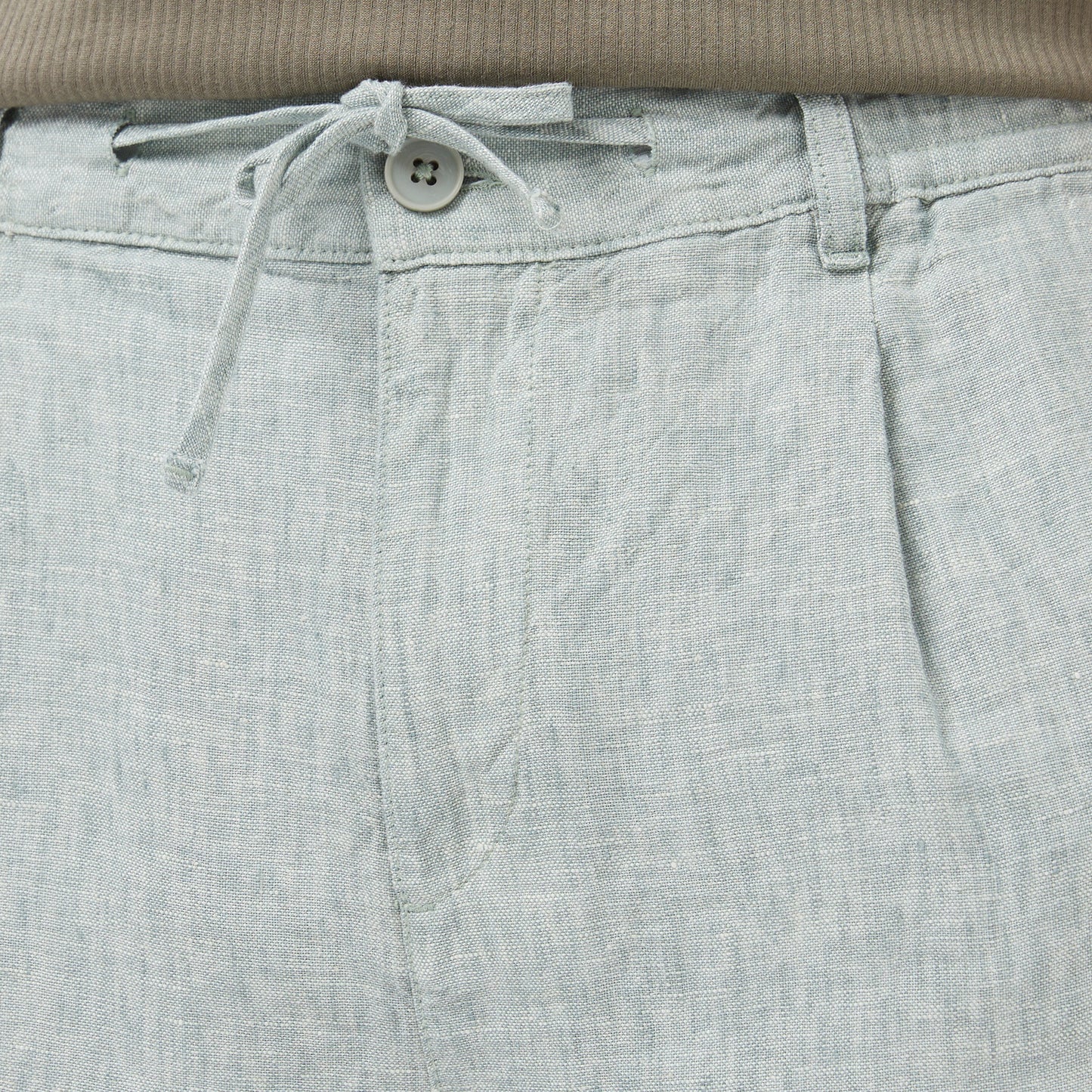 Nautica Erkek Yeşil Regular Fit Keten Şort