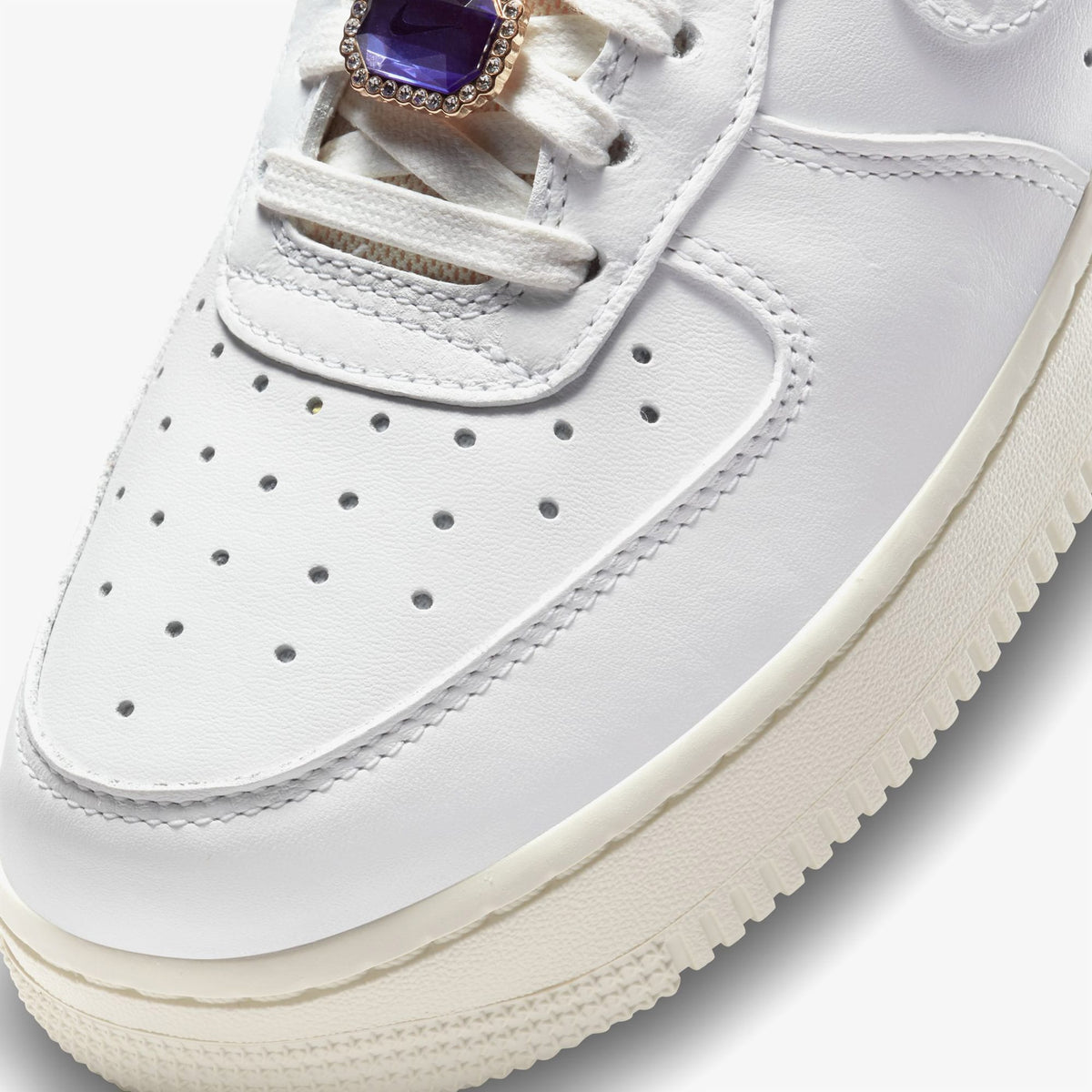 Nike Air Force 1 Low Premium Bling Jewels Kadın Beyaz Sneaker