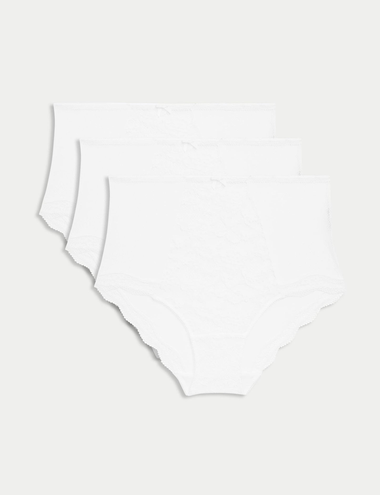 3’lü Dantelli Full Brief Külot