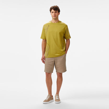 Nautica Erkek Yeşil Regular Fit Baskılı T-shirt