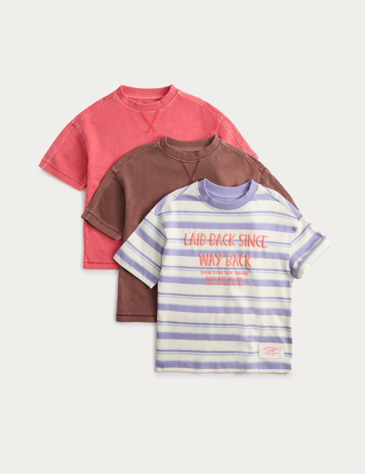 3'lü Desenli T-shirt