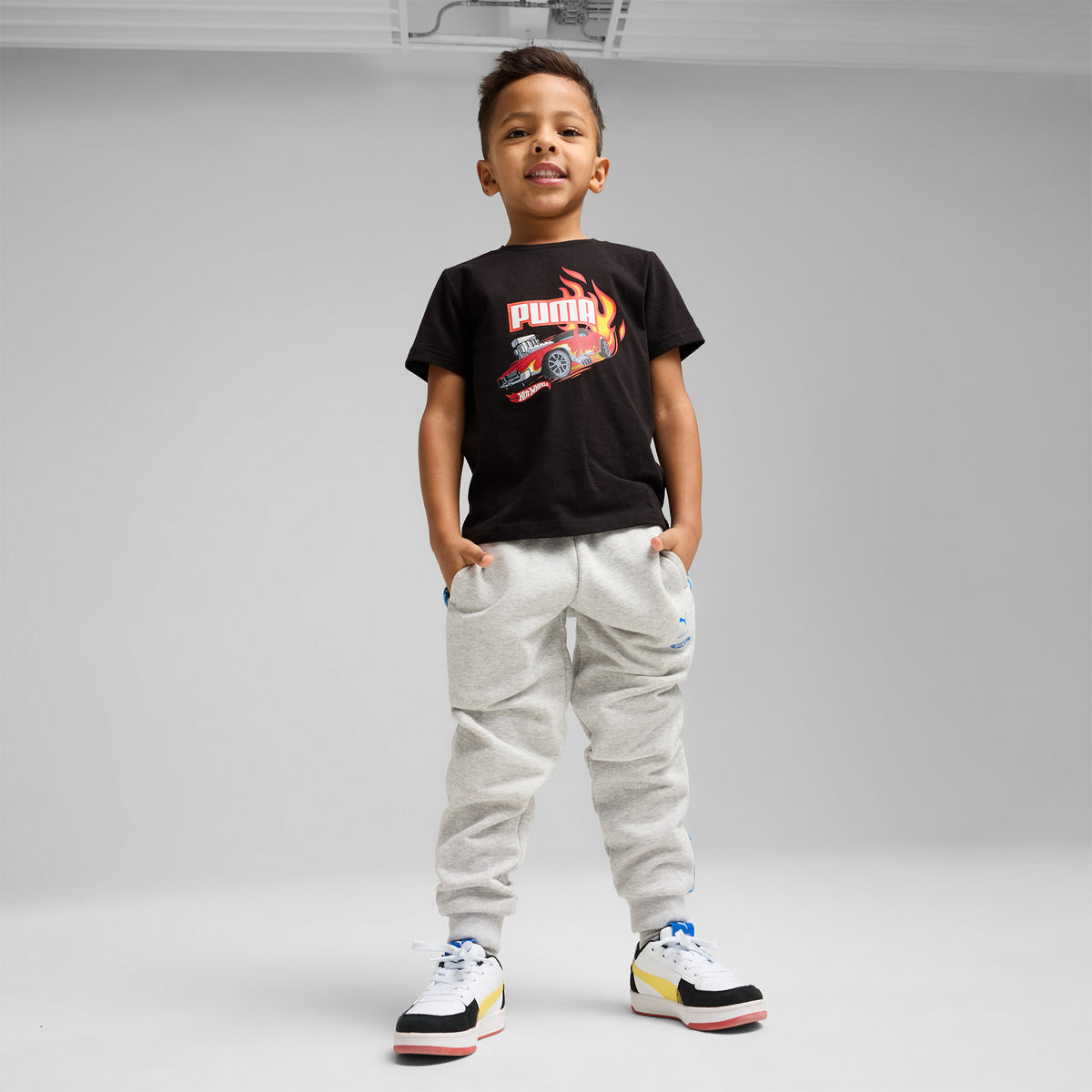 Puma Hot Wheels Graphic Çocuk Beyaz T-shirt