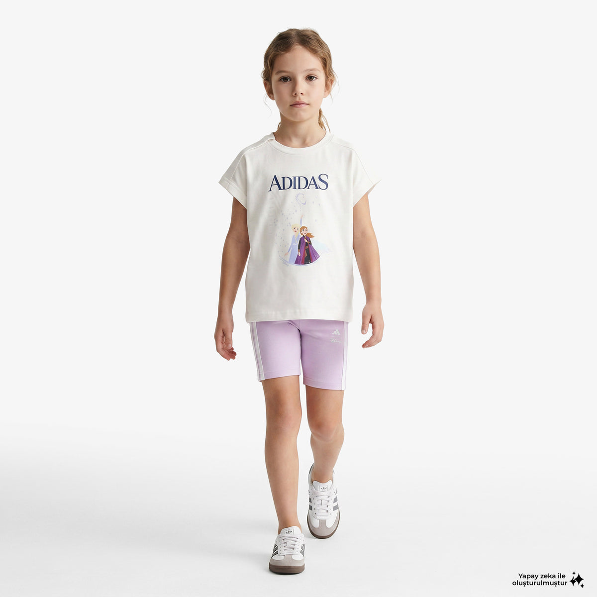 Adidas Disney Frozen Çocuk Beyaz Eşofman Takımı