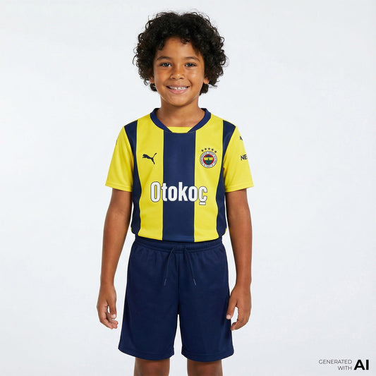 Puma Fsk Home Jersey Jr Çocuk Sarı Forma